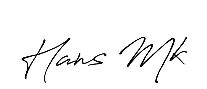 Also we have Hans Mk name is the best signature style. Create professional handwritten signature collection using Antro_Vectra_Bolder autograph style. Hans Mk signature style 7 images and pictures png