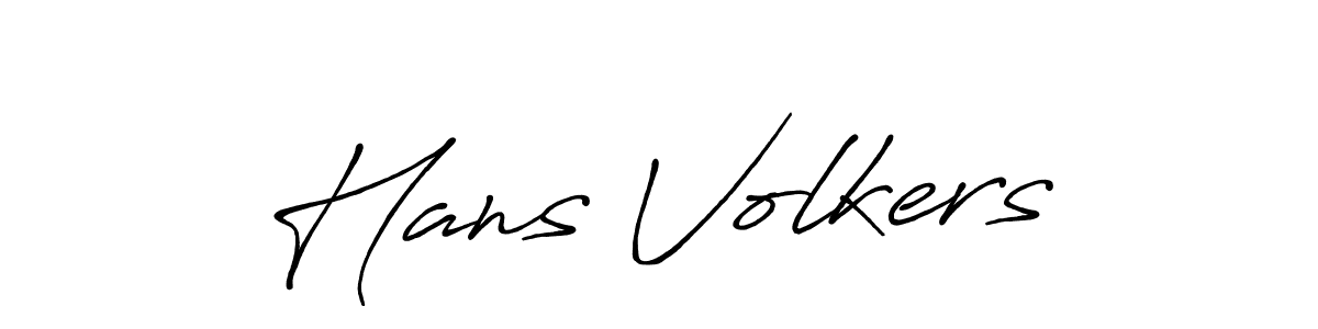 Use a signature maker to create a handwritten signature online. With this signature software, you can design (Antro_Vectra_Bolder) your own signature for name Hans Volkers. Hans Volkers signature style 7 images and pictures png