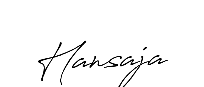 How to make Hansaja name signature. Use Antro_Vectra_Bolder style for creating short signs online. This is the latest handwritten sign. Hansaja signature style 7 images and pictures png