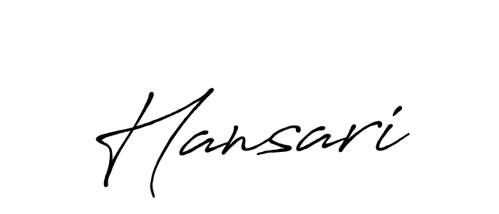 Design your own signature with our free online signature maker. With this signature software, you can create a handwritten (Antro_Vectra_Bolder) signature for name Hansari. Hansari signature style 7 images and pictures png