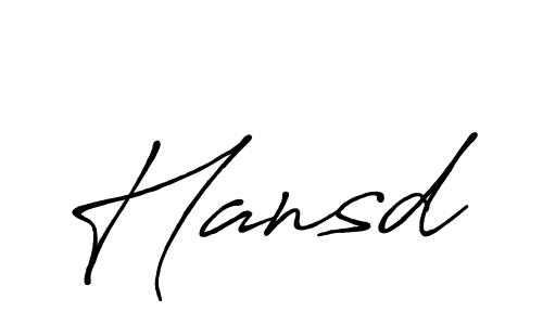 Make a beautiful signature design for name Hansd. Use this online signature maker to create a handwritten signature for free. Hansd signature style 7 images and pictures png