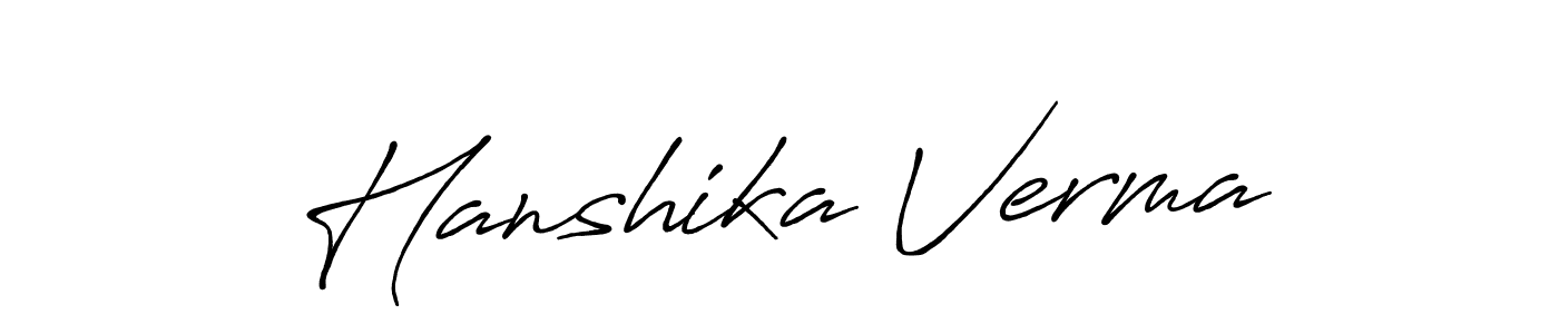 Also You can easily find your signature by using the search form. We will create Hanshika Verma name handwritten signature images for you free of cost using Antro_Vectra_Bolder sign style. Hanshika Verma signature style 7 images and pictures png
