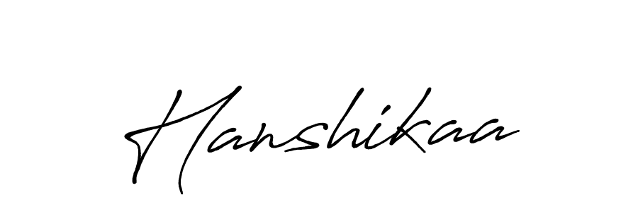 Design your own signature with our free online signature maker. With this signature software, you can create a handwritten (Antro_Vectra_Bolder) signature for name Hanshikaa. Hanshikaa signature style 7 images and pictures png