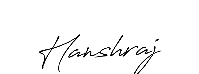 You should practise on your own different ways (Antro_Vectra_Bolder) to write your name (Hanshraj) in signature. don't let someone else do it for you. Hanshraj signature style 7 images and pictures png