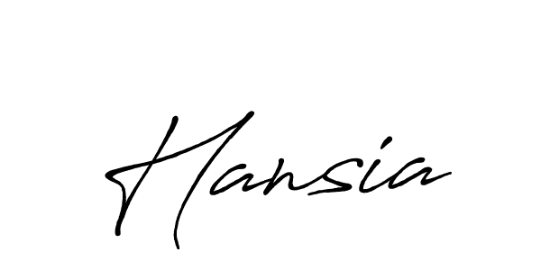 Use a signature maker to create a handwritten signature online. With this signature software, you can design (Antro_Vectra_Bolder) your own signature for name Hansia. Hansia signature style 7 images and pictures png