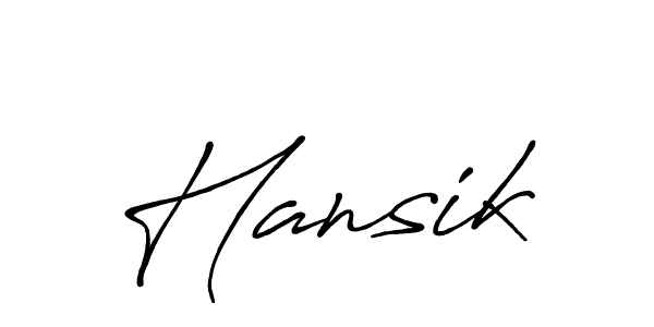 Best and Professional Signature Style for Hansik. Antro_Vectra_Bolder Best Signature Style Collection. Hansik signature style 7 images and pictures png