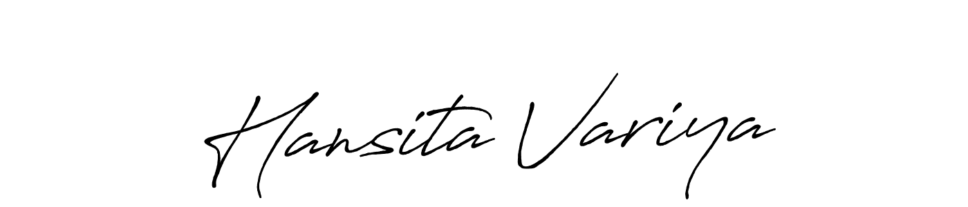 You should practise on your own different ways (Antro_Vectra_Bolder) to write your name (Hansita Variya) in signature. don't let someone else do it for you. Hansita Variya signature style 7 images and pictures png