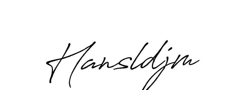 Use a signature maker to create a handwritten signature online. With this signature software, you can design (Antro_Vectra_Bolder) your own signature for name Hansldjm. Hansldjm signature style 7 images and pictures png