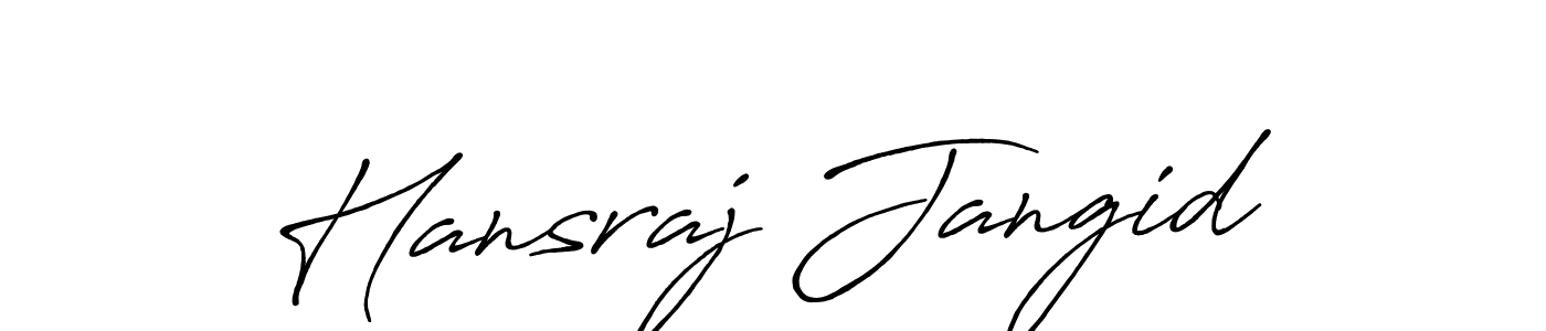 if you are searching for the best signature style for your name Hansraj Jangid. so please give up your signature search. here we have designed multiple signature styles  using Antro_Vectra_Bolder. Hansraj Jangid signature style 7 images and pictures png