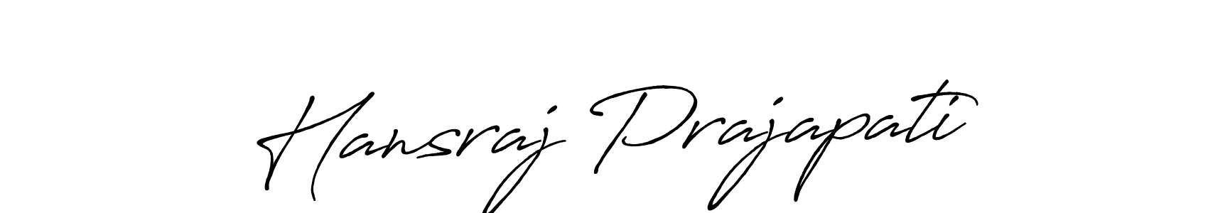 It looks lik you need a new signature style for name Hansraj Prajapati. Design unique handwritten (Antro_Vectra_Bolder) signature with our free signature maker in just a few clicks. Hansraj Prajapati signature style 7 images and pictures png