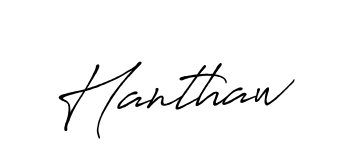 Also we have Hanthaw name is the best signature style. Create professional handwritten signature collection using Antro_Vectra_Bolder autograph style. Hanthaw signature style 7 images and pictures png