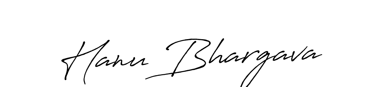 It looks lik you need a new signature style for name Hanu Bhargava. Design unique handwritten (Antro_Vectra_Bolder) signature with our free signature maker in just a few clicks. Hanu Bhargava signature style 7 images and pictures png