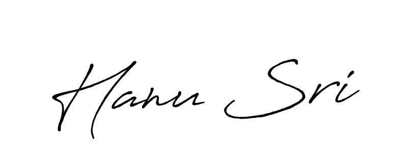 How to make Hanu Sri name signature. Use Antro_Vectra_Bolder style for creating short signs online. This is the latest handwritten sign. Hanu Sri signature style 7 images and pictures png