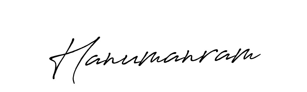 Use a signature maker to create a handwritten signature online. With this signature software, you can design (Antro_Vectra_Bolder) your own signature for name Hanumanram. Hanumanram signature style 7 images and pictures png