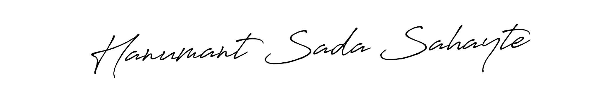 How to make Hanumant Sada Sahayte name signature. Use Antro_Vectra_Bolder style for creating short signs online. This is the latest handwritten sign. Hanumant Sada Sahayte signature style 7 images and pictures png