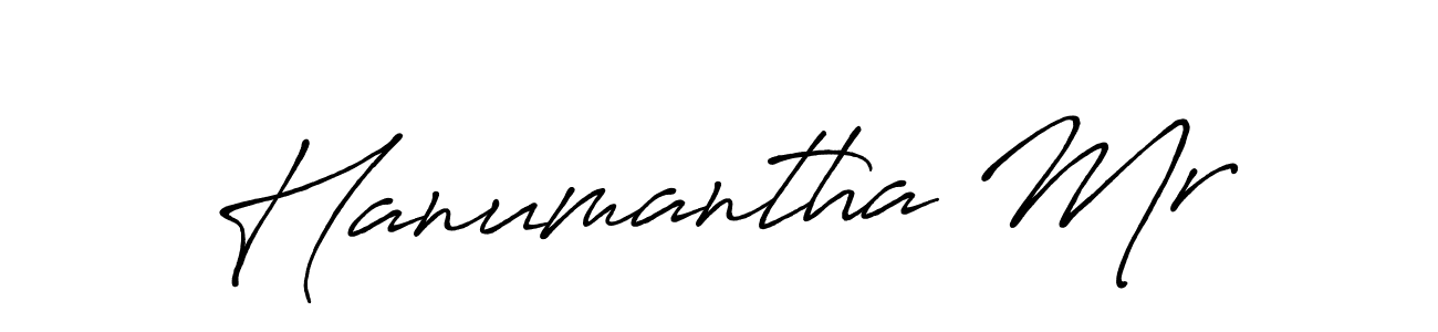Also we have Hanumantha Mr name is the best signature style. Create professional handwritten signature collection using Antro_Vectra_Bolder autograph style. Hanumantha Mr signature style 7 images and pictures png