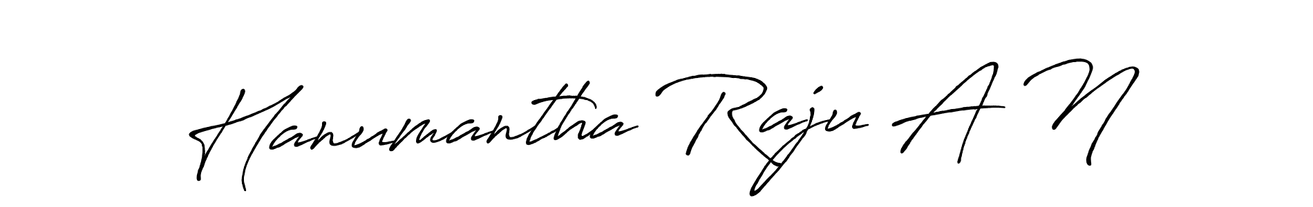 Create a beautiful signature design for name Hanumantha Raju A N. With this signature (Antro_Vectra_Bolder) fonts, you can make a handwritten signature for free. Hanumantha Raju A N signature style 7 images and pictures png