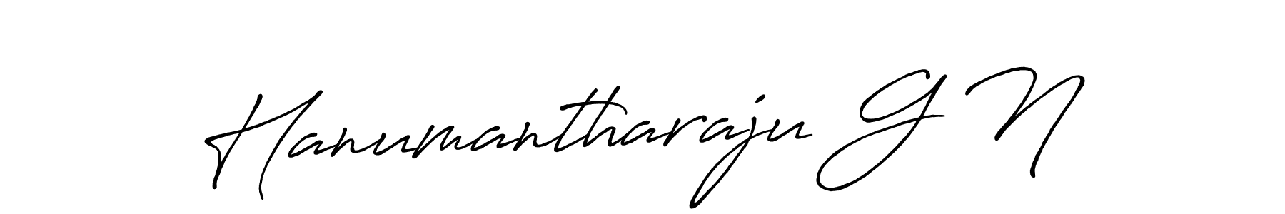 Design your own signature with our free online signature maker. With this signature software, you can create a handwritten (Antro_Vectra_Bolder) signature for name Hanumantharaju G N. Hanumantharaju G N signature style 7 images and pictures png