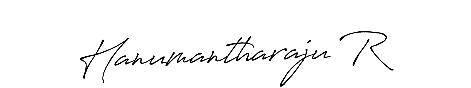 Create a beautiful signature design for name Hanumantharaju R. With this signature (Antro_Vectra_Bolder) fonts, you can make a handwritten signature for free. Hanumantharaju R signature style 7 images and pictures png