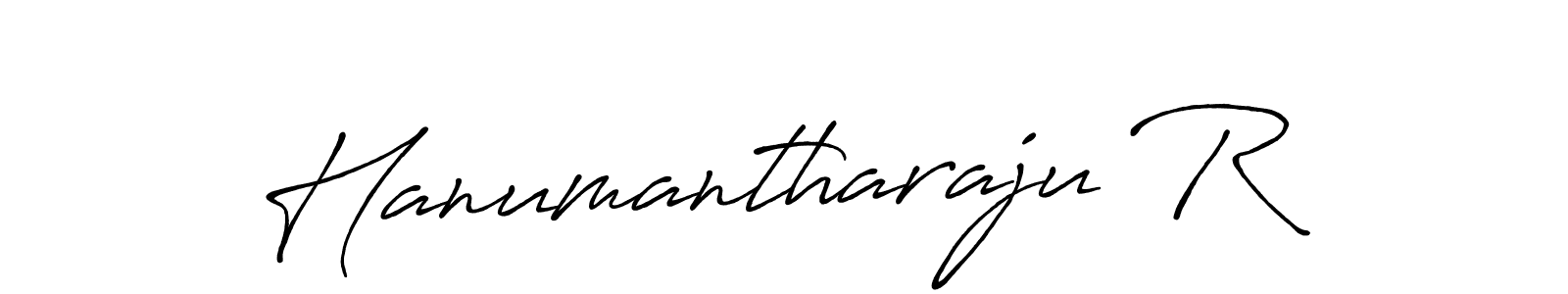 The best way (Antro_Vectra_Bolder) to make a short signature is to pick only two or three words in your name. The name Hanumantharaju R include a total of six letters. For converting this name. Hanumantharaju R signature style 7 images and pictures png