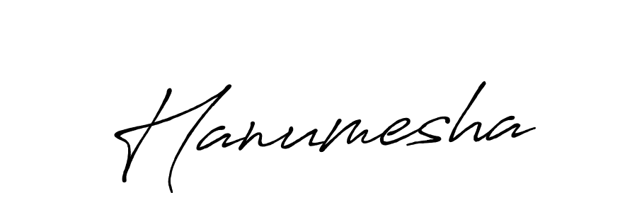 Make a beautiful signature design for name Hanumesha. With this signature (Antro_Vectra_Bolder) style, you can create a handwritten signature for free. Hanumesha signature style 7 images and pictures png