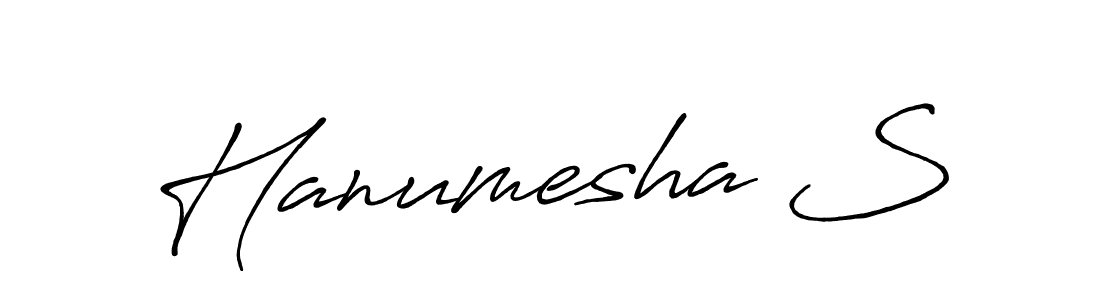 It looks lik you need a new signature style for name Hanumesha S. Design unique handwritten (Antro_Vectra_Bolder) signature with our free signature maker in just a few clicks. Hanumesha S signature style 7 images and pictures png