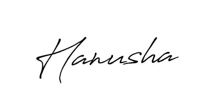 How to make Hanusha name signature. Use Antro_Vectra_Bolder style for creating short signs online. This is the latest handwritten sign. Hanusha signature style 7 images and pictures png