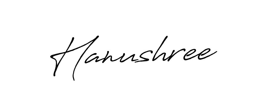 Create a beautiful signature design for name Hanushree. With this signature (Antro_Vectra_Bolder) fonts, you can make a handwritten signature for free. Hanushree signature style 7 images and pictures png