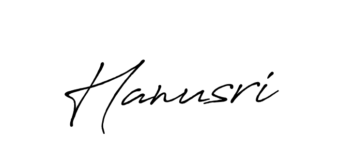 Make a beautiful signature design for name Hanusri. With this signature (Antro_Vectra_Bolder) style, you can create a handwritten signature for free. Hanusri signature style 7 images and pictures png