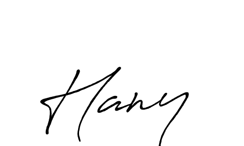 Design your own signature with our free online signature maker. With this signature software, you can create a handwritten (Antro_Vectra_Bolder) signature for name Hany . Hany  signature style 7 images and pictures png