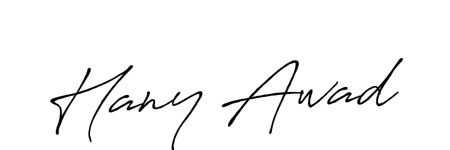 How to make Hany Awad signature? Antro_Vectra_Bolder is a professional autograph style. Create handwritten signature for Hany Awad name. Hany Awad signature style 7 images and pictures png