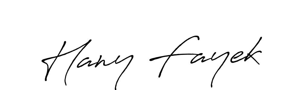 Make a beautiful signature design for name Hany Fayek. With this signature (Antro_Vectra_Bolder) style, you can create a handwritten signature for free. Hany Fayek signature style 7 images and pictures png