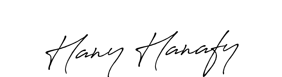 How to make Hany Hanafy name signature. Use Antro_Vectra_Bolder style for creating short signs online. This is the latest handwritten sign. Hany Hanafy signature style 7 images and pictures png