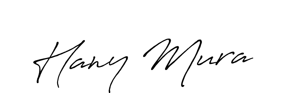 Also we have Hany Mura name is the best signature style. Create professional handwritten signature collection using Antro_Vectra_Bolder autograph style. Hany Mura signature style 7 images and pictures png
