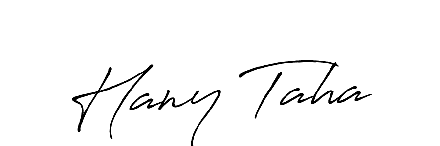 How to make Hany Taha signature? Antro_Vectra_Bolder is a professional autograph style. Create handwritten signature for Hany Taha name. Hany Taha signature style 7 images and pictures png