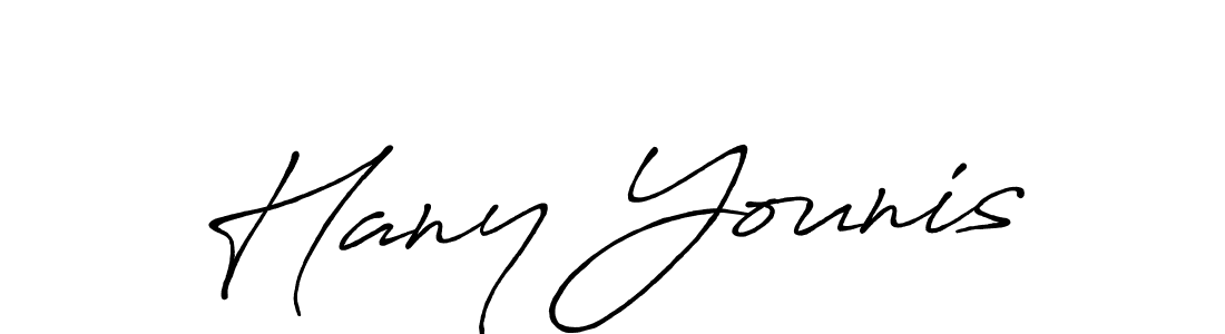 Antro_Vectra_Bolder is a professional signature style that is perfect for those who want to add a touch of class to their signature. It is also a great choice for those who want to make their signature more unique. Get Hany Younis name to fancy signature for free. Hany Younis signature style 7 images and pictures png
