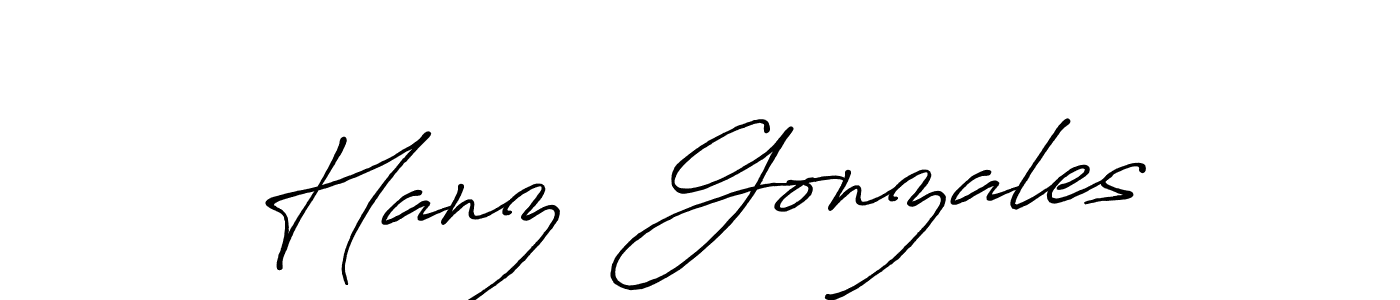 Make a short Hanz  Gonzales signature style. Manage your documents anywhere anytime using Antro_Vectra_Bolder. Create and add eSignatures, submit forms, share and send files easily. Hanz  Gonzales signature style 7 images and pictures png