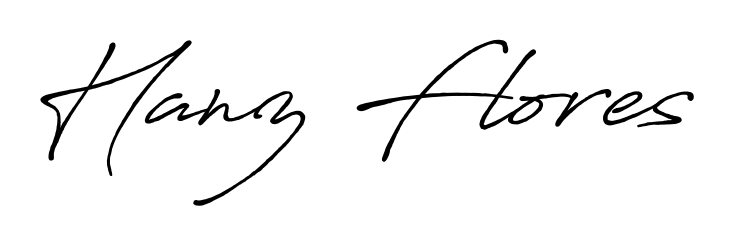 Get inspired by this graceful Antro_Vectra_Bolder signature style for name Hanz Flores. Smooth loops and balanced proportions for everyday use. Hanz Flores signature style 7 images and pictures png