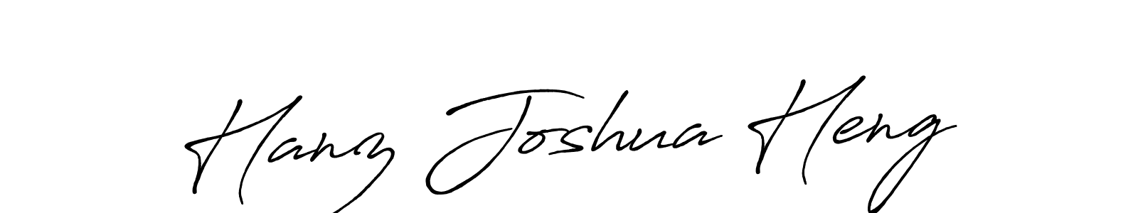 Hanz Joshua Heng stylish signature style. Best Handwritten Sign (Antro_Vectra_Bolder) for my name. Handwritten Signature Collection Ideas for my name Hanz Joshua Heng. Hanz Joshua Heng signature style 7 images and pictures png