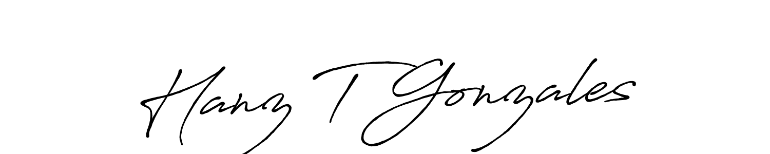 It looks lik you need a new signature style for name Hanz T Gonzales. Design unique handwritten (Antro_Vectra_Bolder) signature with our free signature maker in just a few clicks. Hanz T Gonzales signature style 7 images and pictures png