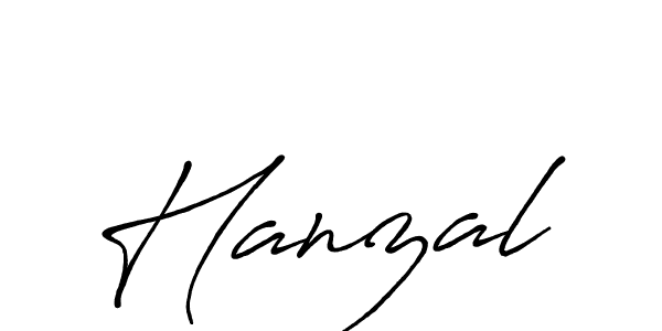 How to make Hanzal signature? Antro_Vectra_Bolder is a professional autograph style. Create handwritten signature for Hanzal name. Hanzal signature style 7 images and pictures png