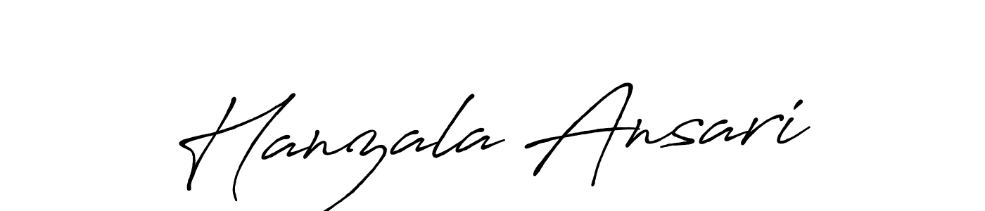 How to make Hanzala Ansari signature? Antro_Vectra_Bolder is a professional autograph style. Create handwritten signature for Hanzala Ansari name. Hanzala Ansari signature style 7 images and pictures png