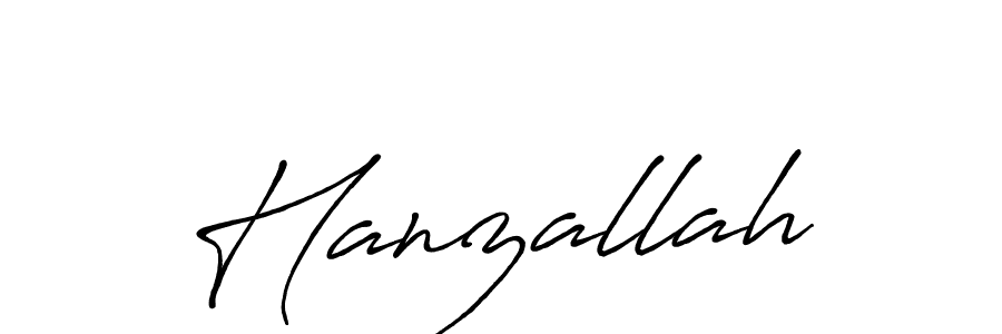 Hanzallah stylish signature style. Best Handwritten Sign (Antro_Vectra_Bolder) for my name. Handwritten Signature Collection Ideas for my name Hanzallah. Hanzallah signature style 7 images and pictures png