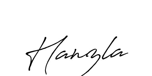 Hanzla stylish signature style. Best Handwritten Sign (Antro_Vectra_Bolder) for my name. Handwritten Signature Collection Ideas for my name Hanzla. Hanzla signature style 7 images and pictures png