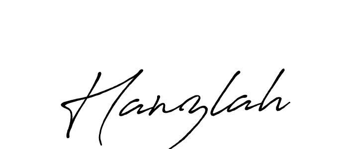 How to make Hanzlah signature? Antro_Vectra_Bolder is a professional autograph style. Create handwritten signature for Hanzlah name. Hanzlah signature style 7 images and pictures png