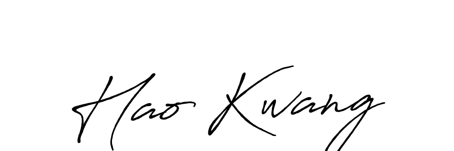 Create a beautiful signature design for name Hao Kwang. With this signature (Antro_Vectra_Bolder) fonts, you can make a handwritten signature for free. Hao Kwang signature style 7 images and pictures png