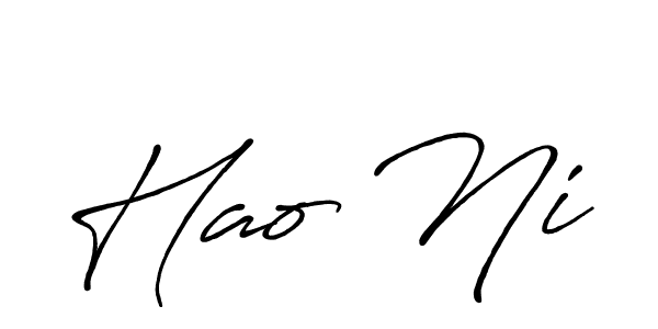 Here are the top 10 professional signature styles for the name Hao Ni. These are the best autograph styles you can use for your name. Hao Ni signature style 7 images and pictures png
