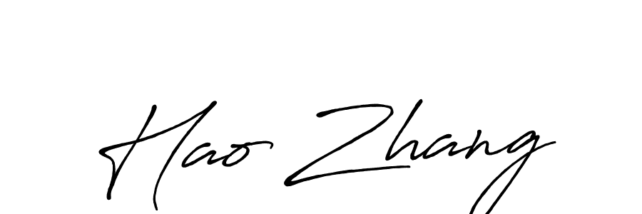 The best way (Antro_Vectra_Bolder) to make a short signature is to pick only two or three words in your name. The name Hao Zhang include a total of six letters. For converting this name. Hao Zhang signature style 7 images and pictures png