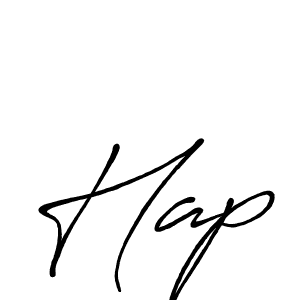 Also You can easily find your signature by using the search form. We will create Hap name handwritten signature images for you free of cost using Antro_Vectra_Bolder sign style. Hap signature style 7 images and pictures png