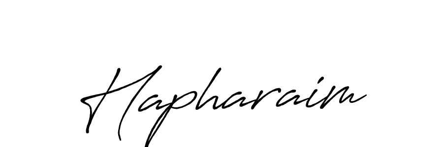 How to make Hapharaim name signature. Use Antro_Vectra_Bolder style for creating short signs online. This is the latest handwritten sign. Hapharaim signature style 7 images and pictures png